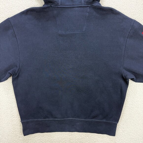 Nautica Lil Yachty Hoodie Mens Small S Navy Blue Sailing Team Fleece Sweatshirt - Picture 3 of 11
